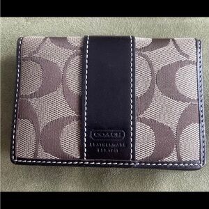 Coach Leatherware Wallet in Brown and Black